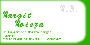 margit moisza business card